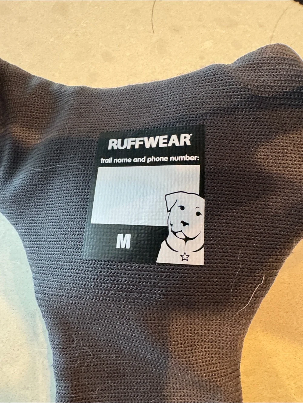RuffWear front range Navy Blue and Black Dog Harness size med excellent